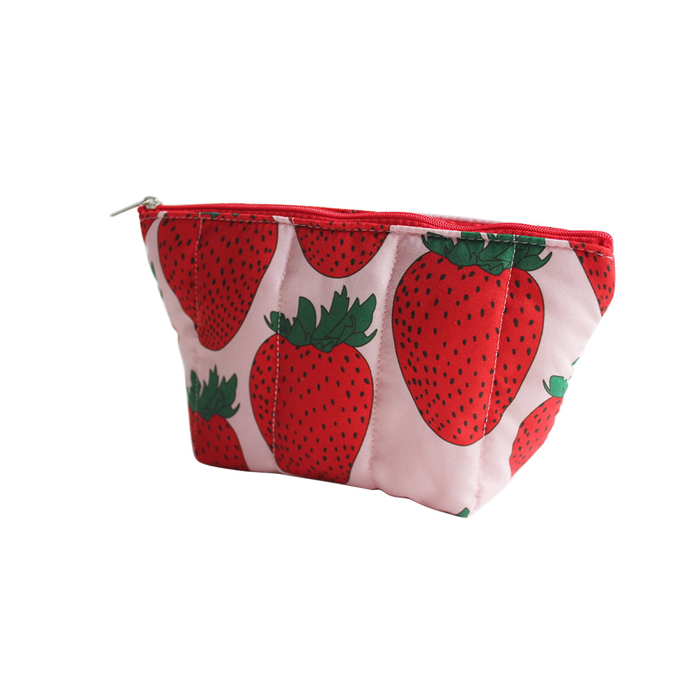 4732 Cute Strawberry Pattern Portable Travel Cosmetic Bag