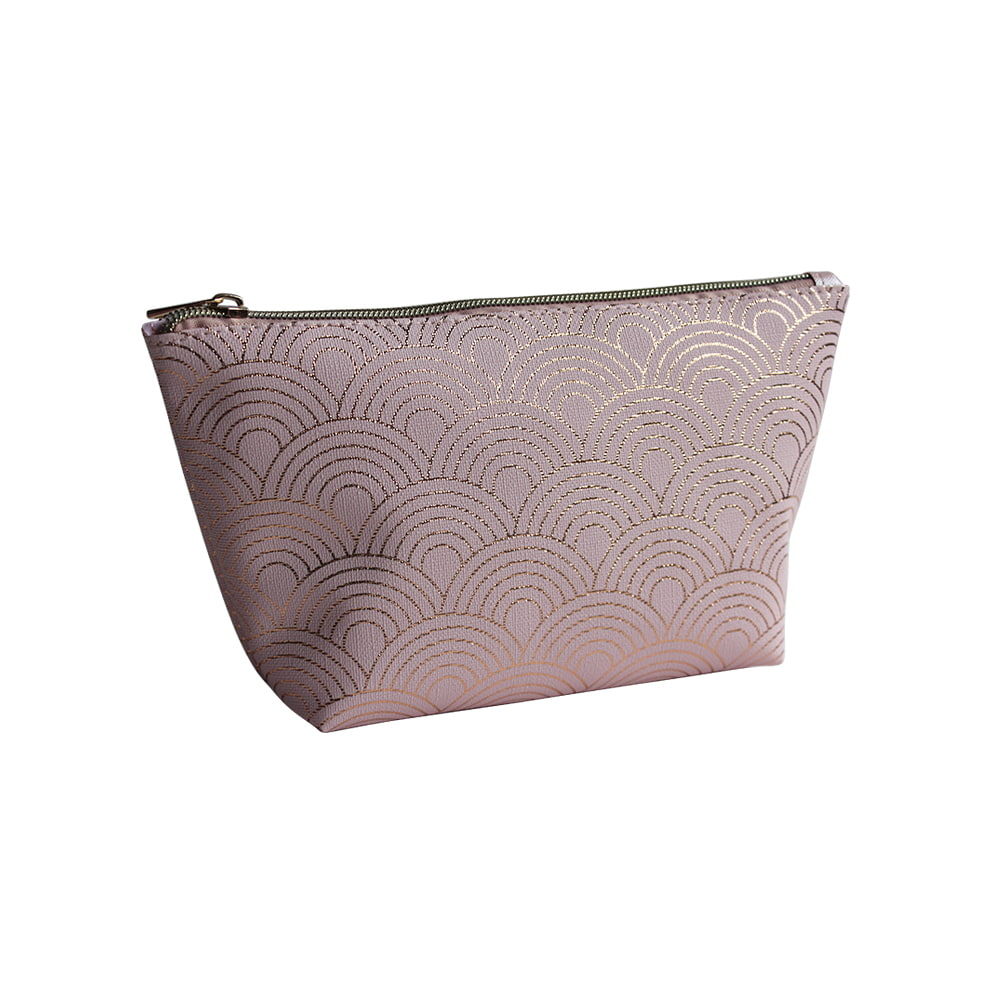 2947 Fish Scale Texture Zipper Cosmetics Organizer Bag