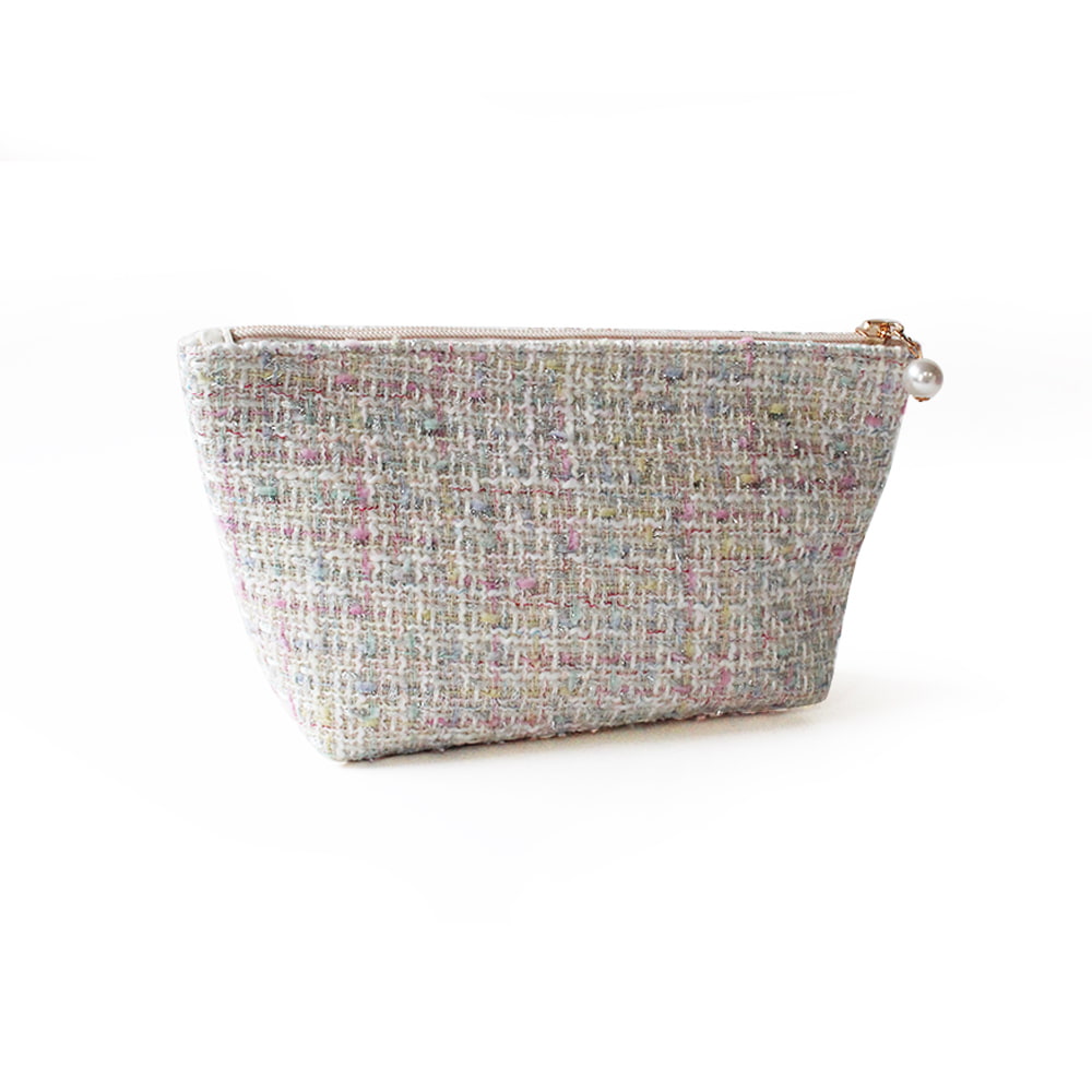 2947 Full Color Tweed Lady Cosmetics Organizer Bag