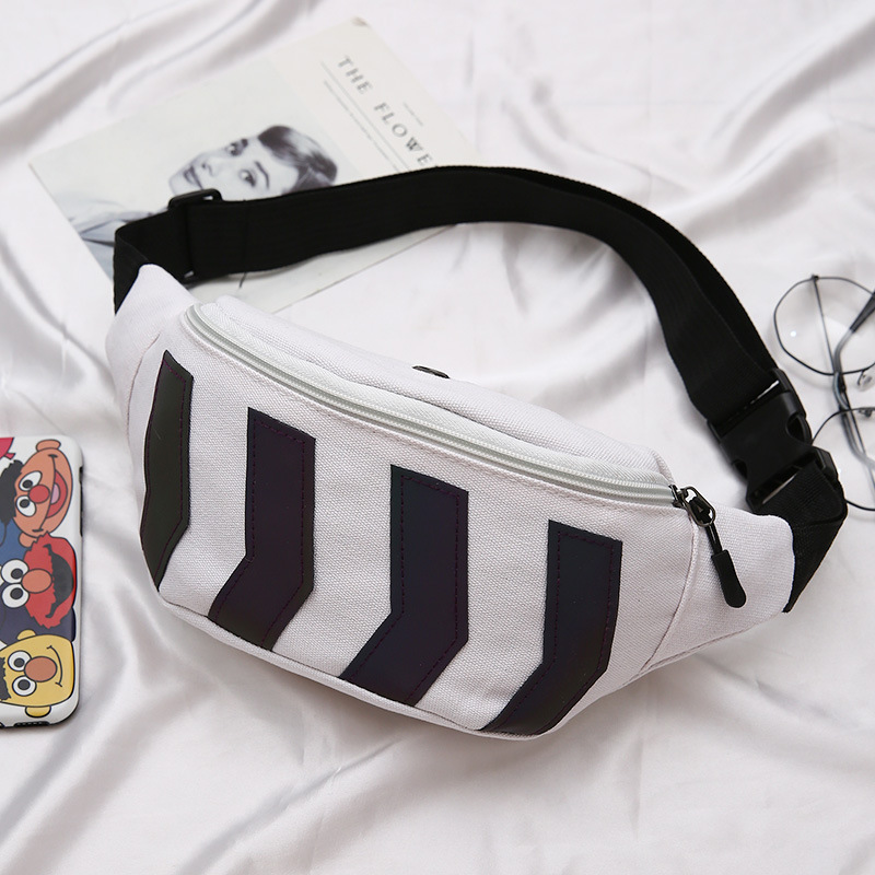 BD-GM22 5 Colors Kids Canvas Waist Bag with Earphone Hole