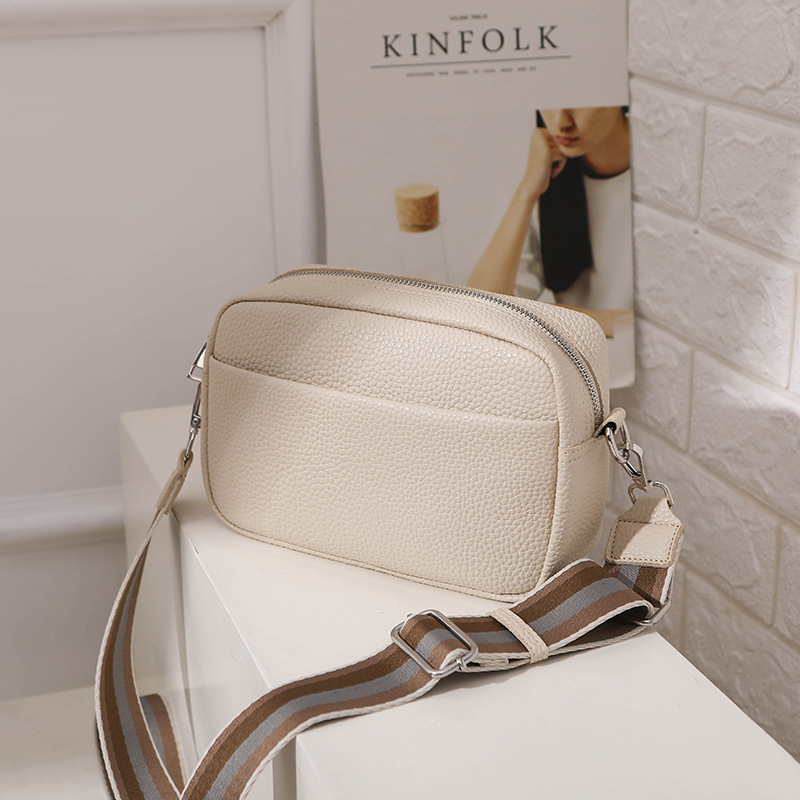 BD-GM133 Solid Color Wide Shoulder Strap Women Crossbody Bag