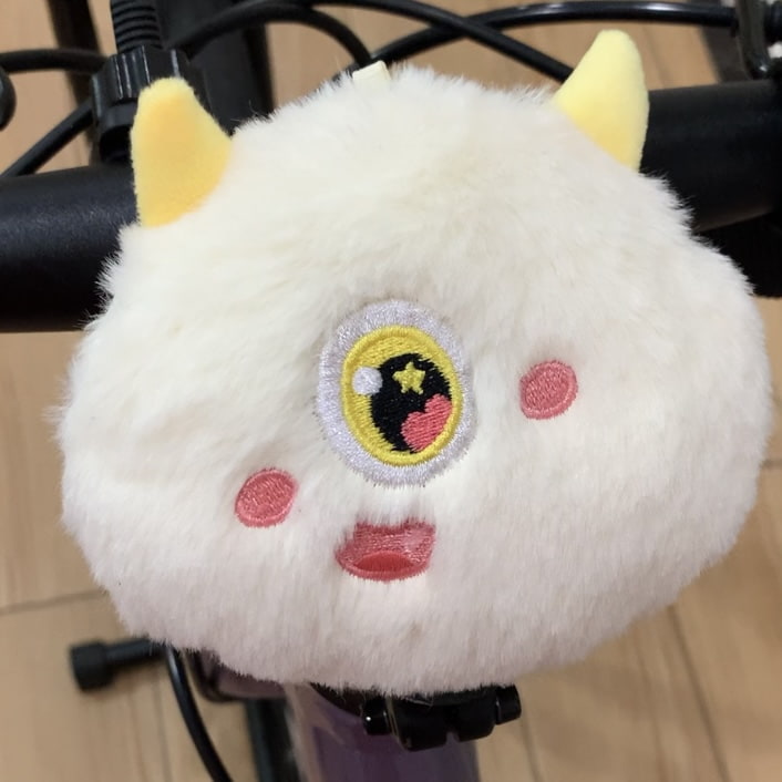 BD-GM75 Cartoon Geometric Monster Plush Bicycle Storage Bag