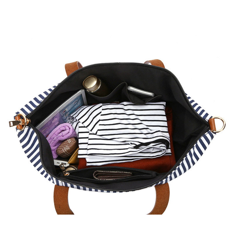 BD-GM36 Large Capacity Stripe Women Beach Shoulder Bag