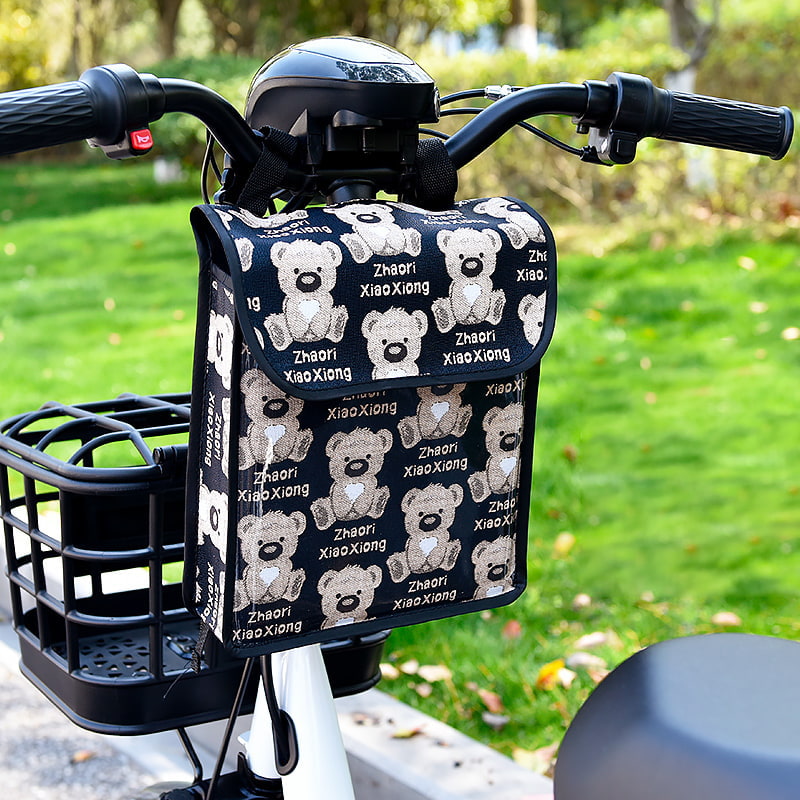 BD-GM71 Cartoon Design Reflective Strap Bicycle Handlebar Bag