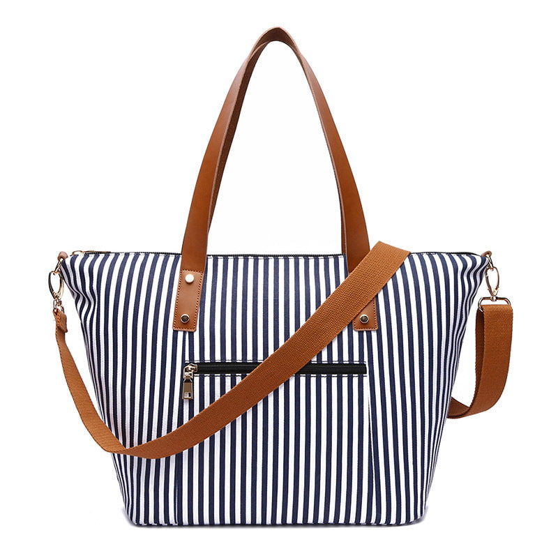 BD-GM36 Large Capacity Stripe Women Beach Shoulder Bag