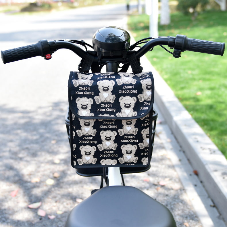 BD-GM71 Cartoon Design Reflective Strap Bicycle Handlebar Bag