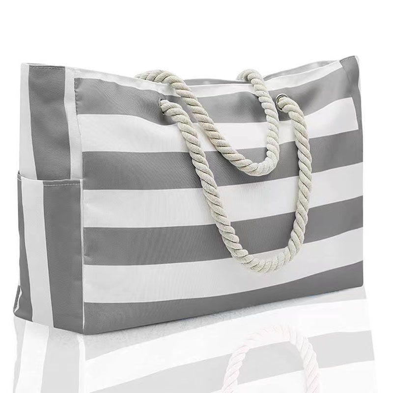 BD-GM37 Fashion Portable Striped Summer Beach Tote Bag