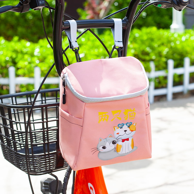 BD-GM79 Multicolor Cartoon Print Bike Handlebar Storage Bag